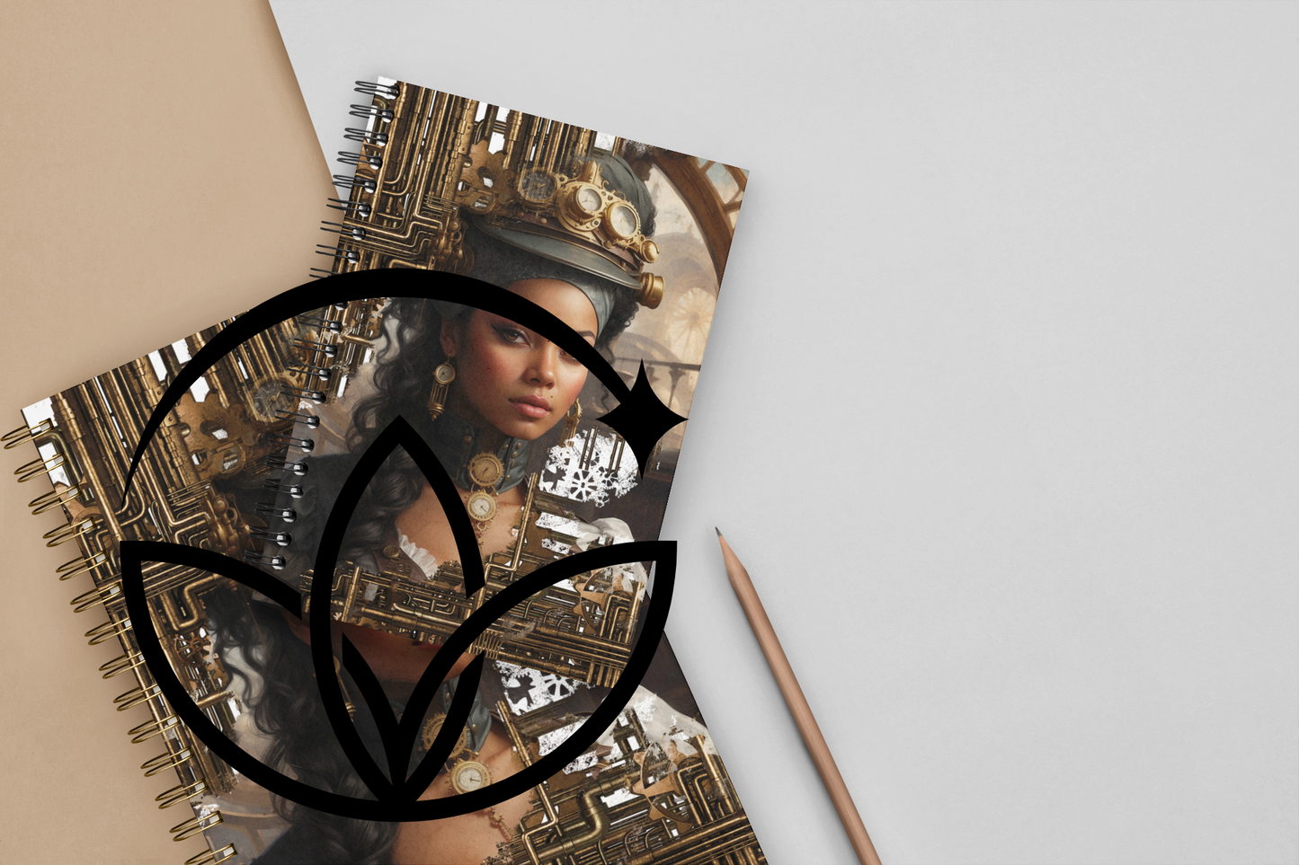 STEAMPUNK themed notebook