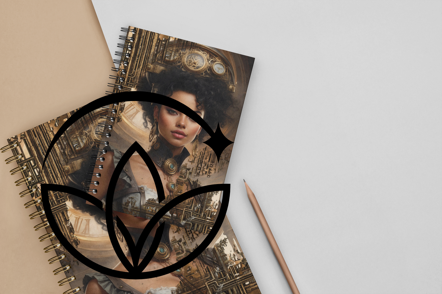 STEAMPUNK themed notebook