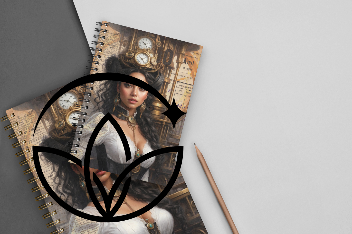 STEAMPUNK themed notebook