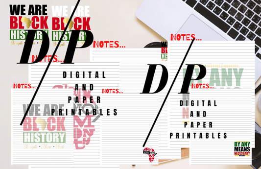 My Black History Notebook Templates