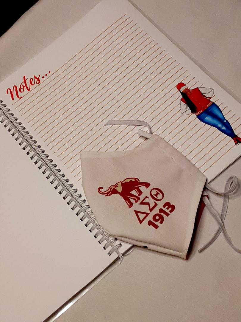 Delta Sorority inspired themed notebooks
