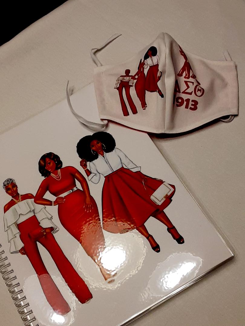 Delta Sorority inspired themed notebooks