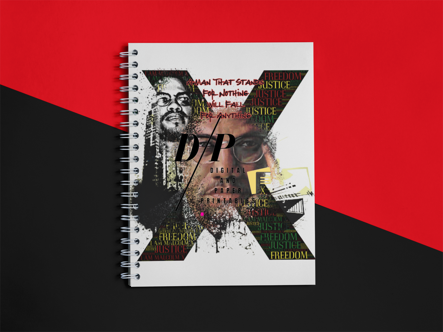 Malcolm X BLACK HISTORY notebook