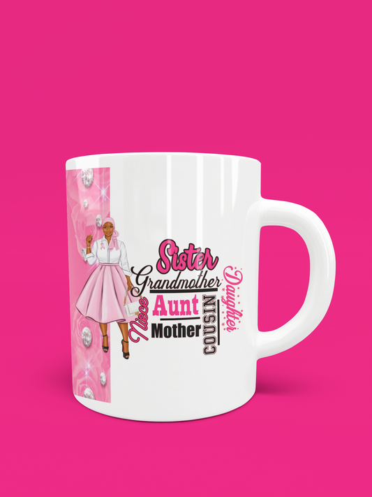 11 oz. coffee mug(s)  Ladies w/Diamond Strip