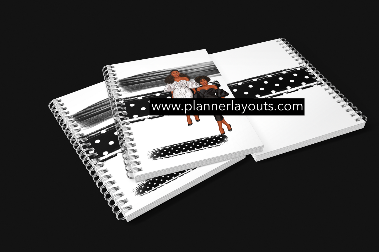 African American woman PRINTED AND SHIPPED Appointment book (weekly schedule)