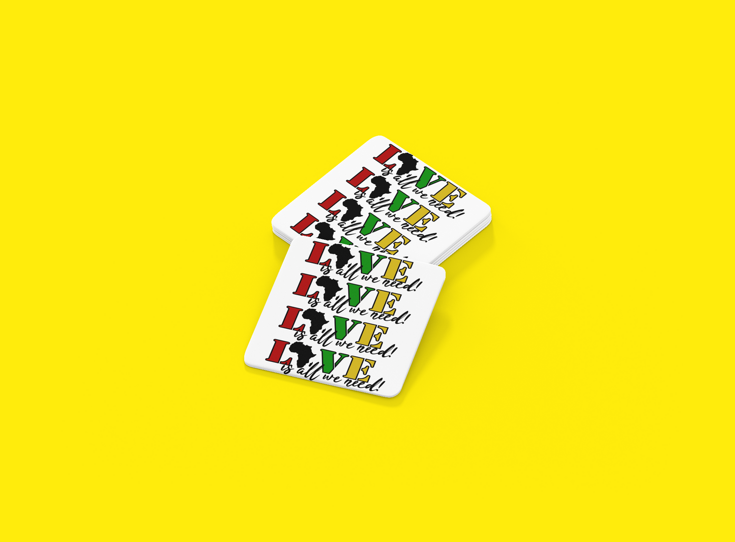 "LOVE is all you need!" Black History Coaster(s)