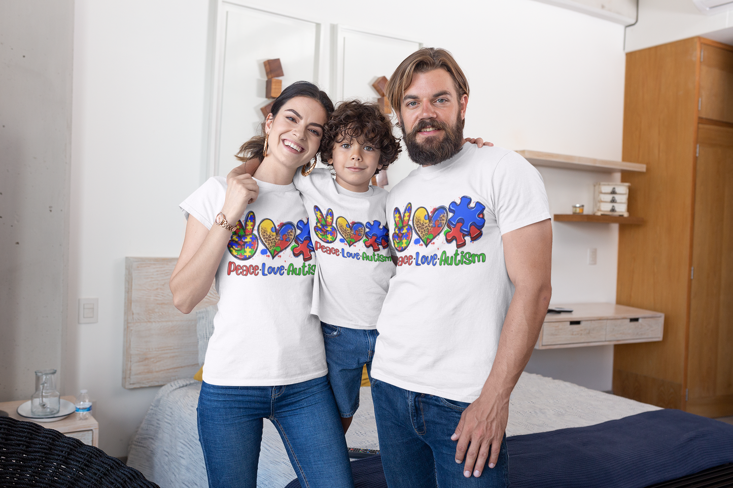 Autism awareness short sleeved t-shirt