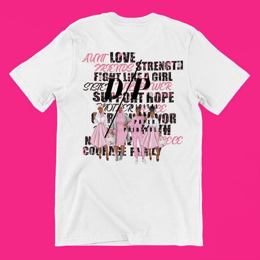 Cancer Awareness Ladies Group T shirt set