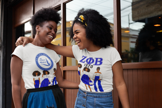 Zeta Phi Beta sorority short sleeved T shirt